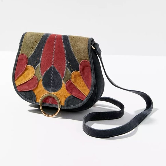 Urban Outfitters Handbags - Urban Outfitters Suede Saddle Crossbody Bag